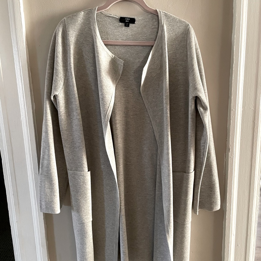 J. Crew Juliette collarless sweater-blazer